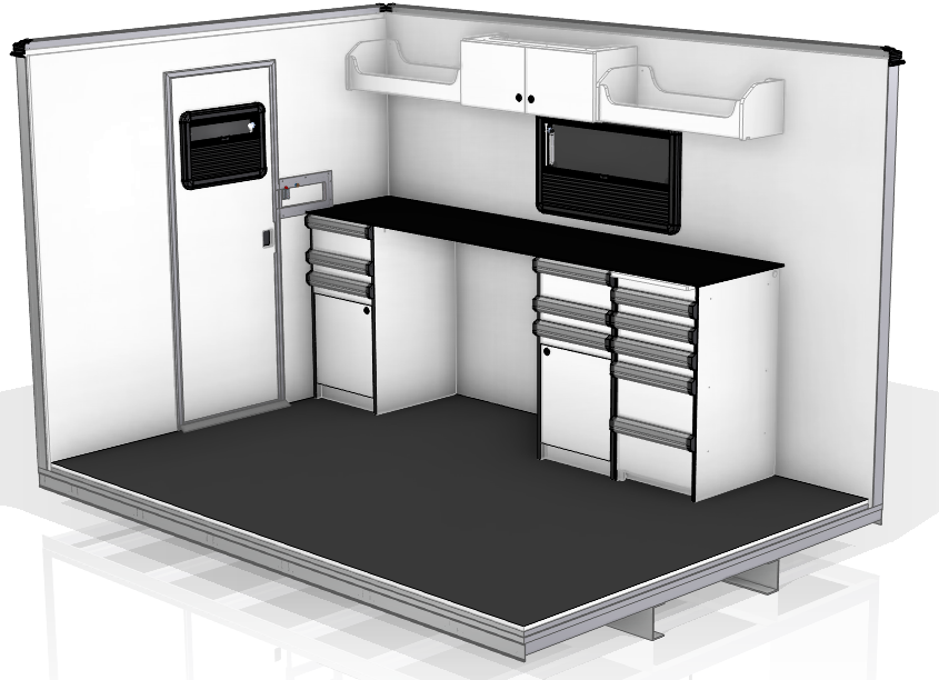 Insulated truck bodies made of composite panels.