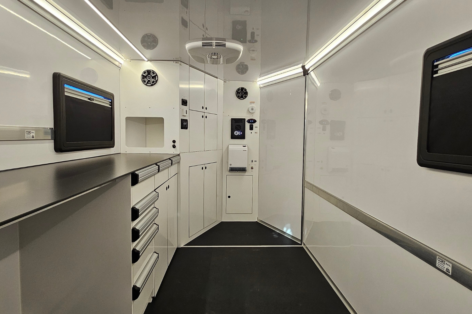 A compact and lightweight core pro fiber splicing trailer designed for efficient and reliable fiber splicing operations.