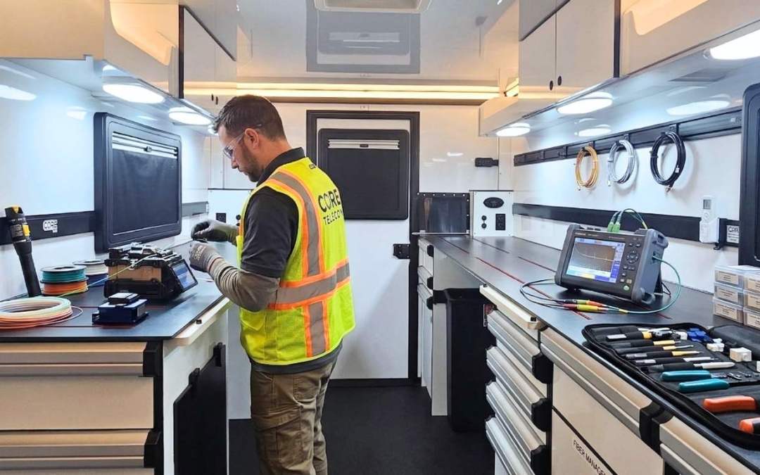 CORE Pro fiber telecommunications work trailer